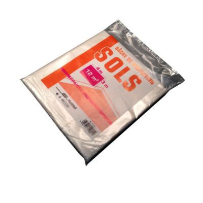 Bâche de protection sol épaisse 3 x 4 m