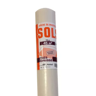 Bâche de protection sol très épaisse 3 x 15 m
