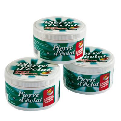 Lot de 3 boîtes de pierre d'éclat 300 GR