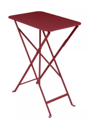 Table de jardin pliante Fermob Bistro en métal - Coloris piment - L.57 x l.37 x H.74 cm