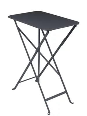 Table de jardin pliante Fermob Bistro en métal - Coloris carbone - L.57 x l.37 x H.74 cm