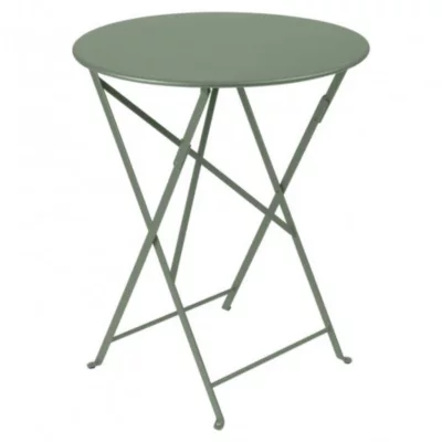 Table de jardin pliante Fermob Bistro en métal - Coloris cactus - Ø.60 x H.74 cm