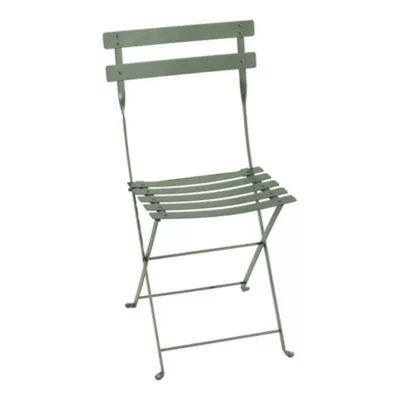 Chaise de jardin pliante Fermob Bistro en métal - Coloris vert cactus - Hauteur 82 cm