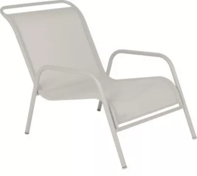 Fauteuil de jardin Fermob Coolside en acier - Coloris gris argile - Hauteur 70 cm