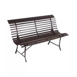Banc de jardin en métal Louisiane rouille