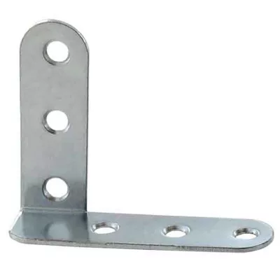 Equerre de chassis coudée droite Diall acier zingué 40 mm