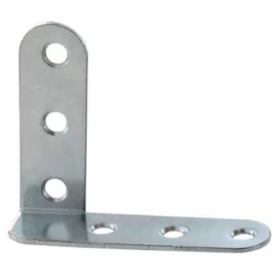 Equerre de chassis coudée droite Diall acier zingué 60 mm