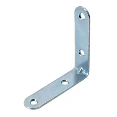 Equerre de chaise acier zingué 140 mm Vynex