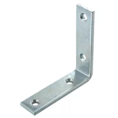 Equerre de renfort acier zingué 100 mm Vynex