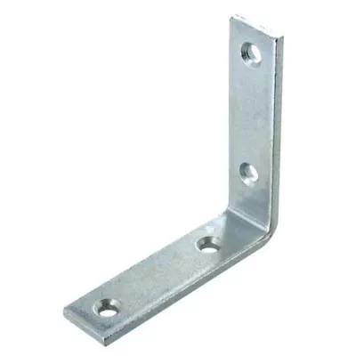 Equerre de renfort acier zingué 140 mm Vynex