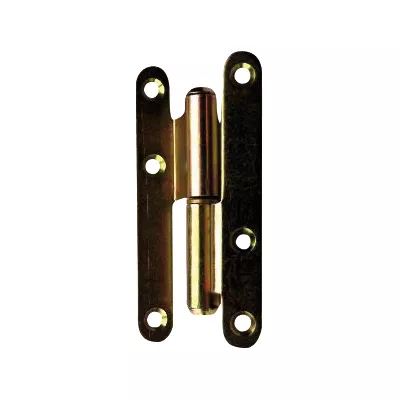 Paumelle gauche bichromatée pour bâtiment 110 x 60 mm