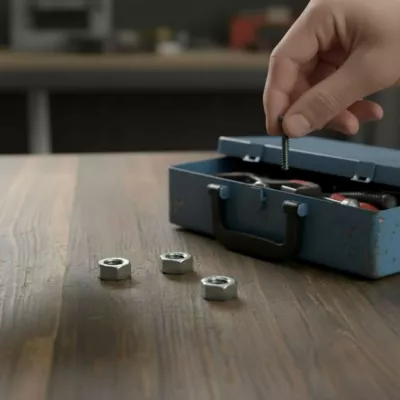Écrou hexagonal acier zingué Diall ø16 mm - 4 pièces