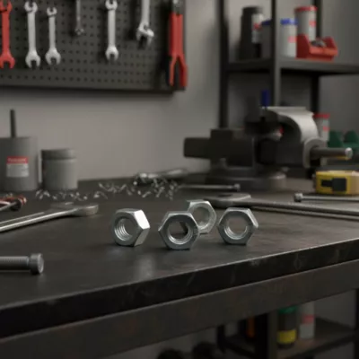 Écrou hexagonal acier zingué Diall ø20 mm - 4 pièces