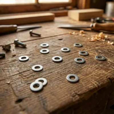 10 rondelles plates moyennes Diall acier zingué Ø5 mm