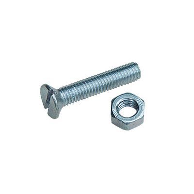 Boulon tête fraisée acier zingué Ø 3 x 16 mm