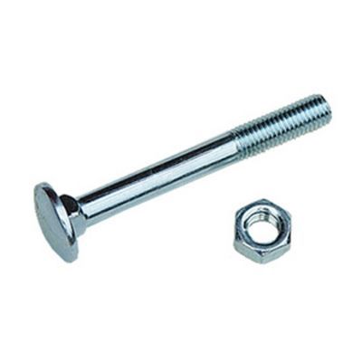 4 Boulon tête ronde collet carré 12x200