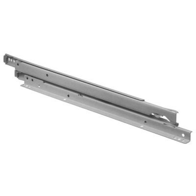 Coulisse galet téléscopique fixation latérale Diall acier blanc L.500 x ép.12 mm