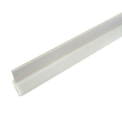 Bas de porte sol irrégulier adhésif Plasto blanc 93 cm