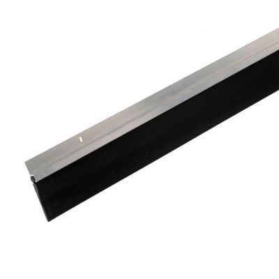 Bas de porte de garage lèvre à visser Plasto noir 250cm