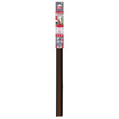 Bas de porte triple iso fix.invisible marron 93cm