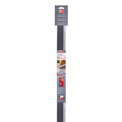 Bas de porte de garage alu fractionné en 3 parties 255cm
