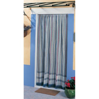 Moustiquaire de porte en coton couleurs 140 x 225 cm