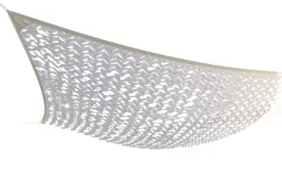 Filet d'ombrage extérieur rectangulaire blanc L.3 x l.2,4 m