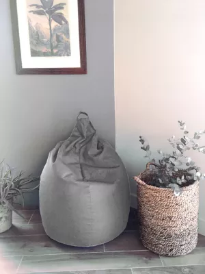 Poire rouge gris Ø75 x H110 cm