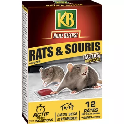 Rat et souris KB pâte 12 x 10g