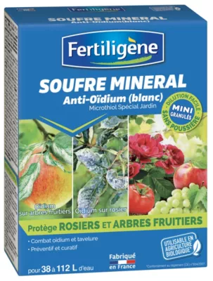 Soufre minéral anti-oïdium Fertiligène concentré 750g