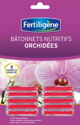 Bâtonnets pour orchidées Fertiligène (x 10)
