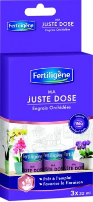 Engrais orchidées Fertilègne Ma juste dose 3 x 30 ml