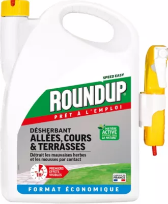 Désherbant allées, cours et terrasses Round Up 5L
