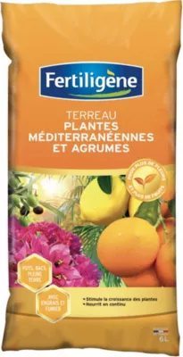Terreau plantes méditerranéennes et agrumes Fertiligène 6L