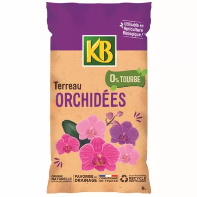 Terreau pour orchidée sans tourbe 6L KB
