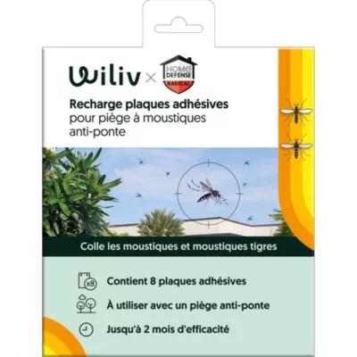 Recharge plaques adhésives pour piège à moustique Wiliv x Home Defence
