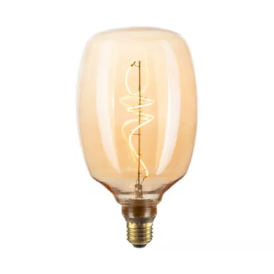 Ampoule LED E27 ovale Zepelin à filament ambrée Ø22cm 265lm blanc chaud Girard Sudron
