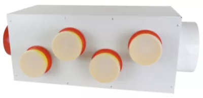Caisson de répartition Autogyre Twin Air90 1 x ø160 mm, 1 x ø125 mm, 4 x ø80 mm