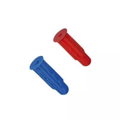 Lot de 20 chevilles rouges et 20 chevilles bleues