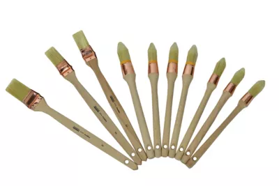 10 brosses à rechampir chantier mur et plafond toutes peintures Roulor