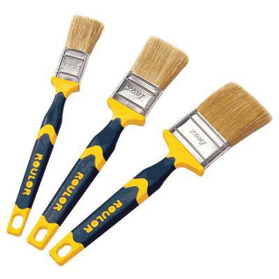 3 pinceaux lasure soft Roulor