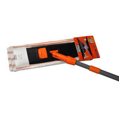 Balai télescopique multi-usages housse microfibres VIGOR