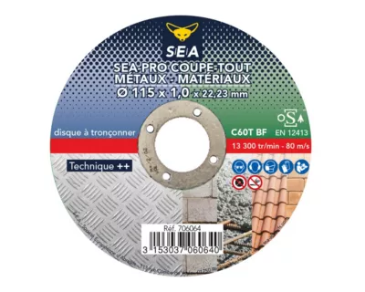 Disque à tronçonner Sea Ø125x1mm - 5 pièces