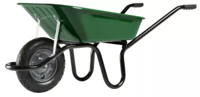 Brouette roue pneumatique Ø.380 mm, cuve en acier peint, capacité 100 L, Haemmerlin