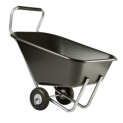 Brouette roue pneumatique Ø.260 mm, cuve en polypropylène (PP), capacité 300 L, Haemmerlin Big Garden