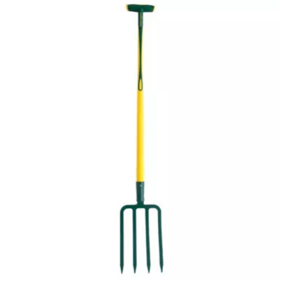 Fourche à bêcher Leborgne à douille 4 dents triangulaires 11mm manche béquille