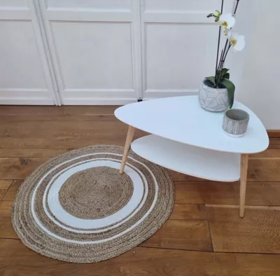 Tapis rond naturel Jakarta Ø90cm
