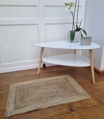 Tapis rectangulaire Bandung jute 50x80cm