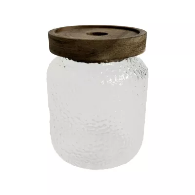 Bocal en verre avec couvercle en acacia 0,5 L Guy Levasseur