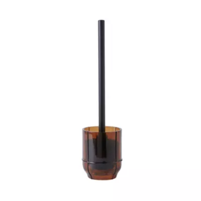 Brosse WC et support Levasseur Amber en verre marron